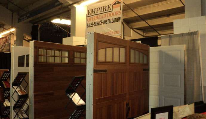Empire Overhead Doors professional technician team with service van