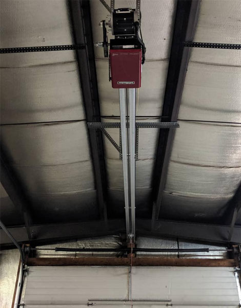 Ceiling mounted garage door opener