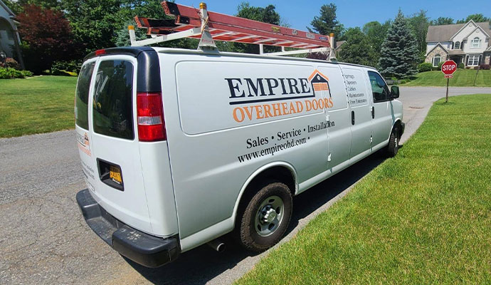 Empire Overhead Doors service van