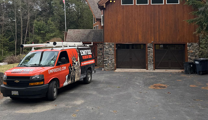 Empire Overhead Doors service vehicle.