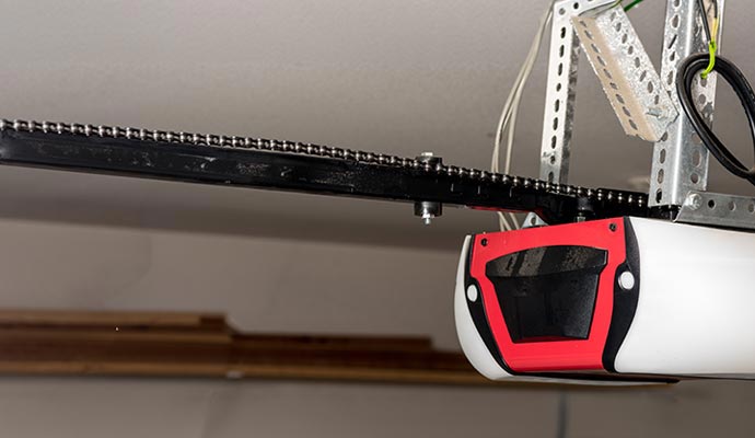 Garage opener side view