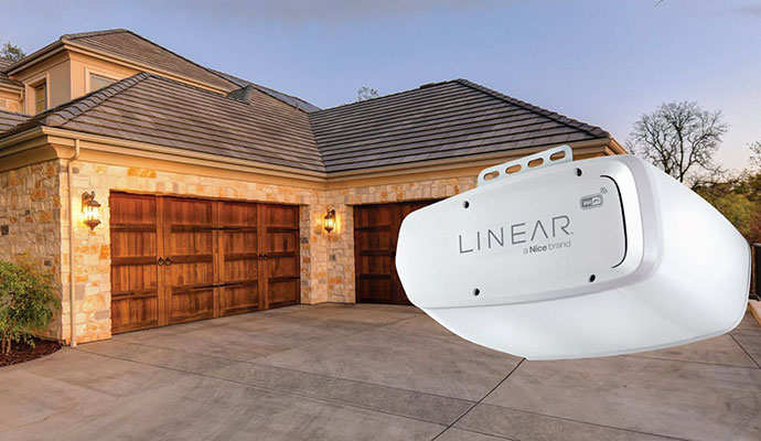 Linear garage door opener