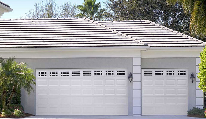Traditional garage door